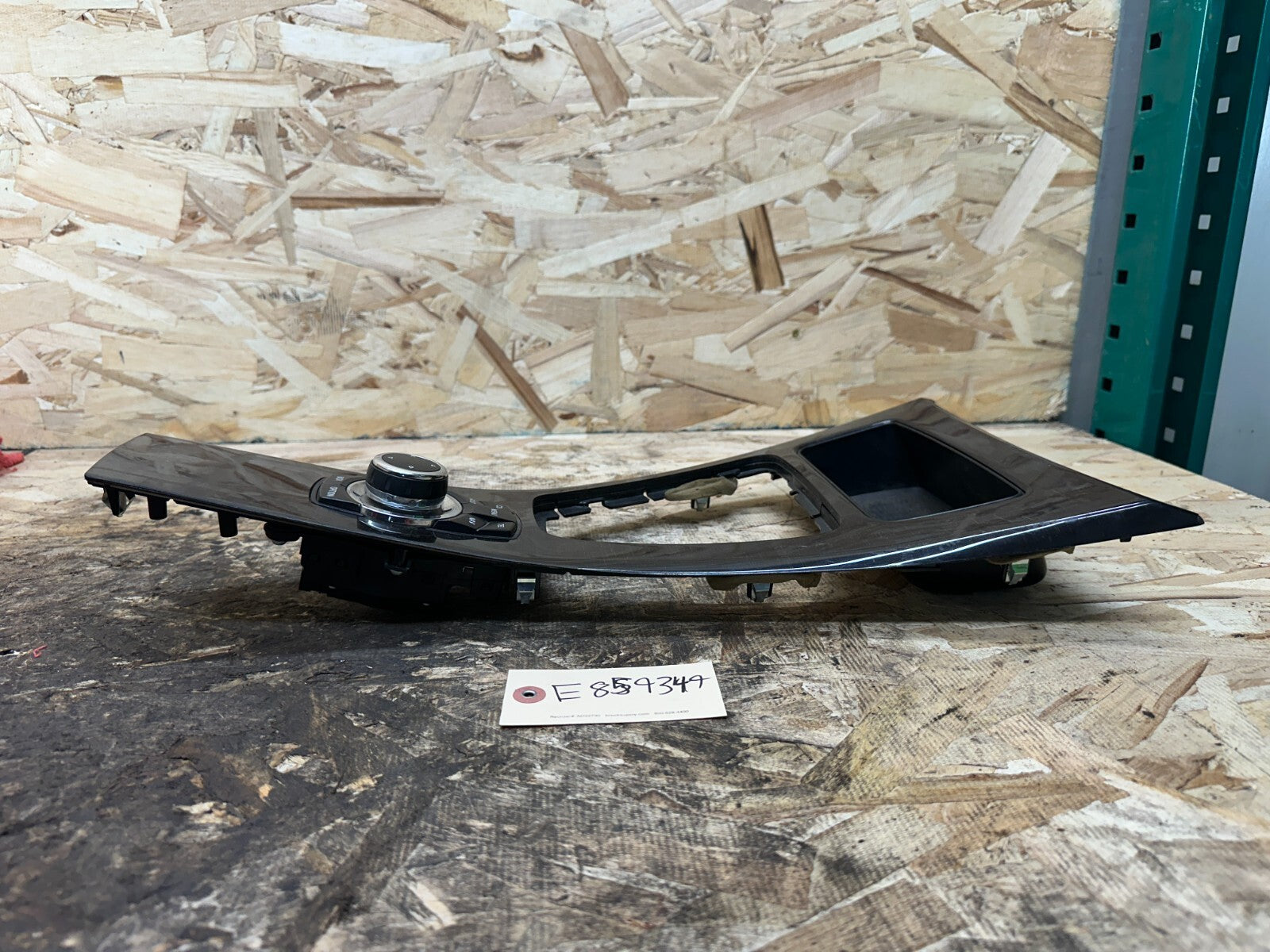 BMW 2006-2013 CENTER CONSOLE TRIM BAMBUS WOOD W iDrive CONTROL UNIT OEM 9198283