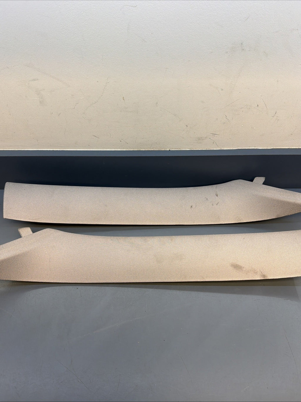 12-16 BMW F30 Front Left & Right A Pillar Trim Panel Cover Grey 7220995 7220996