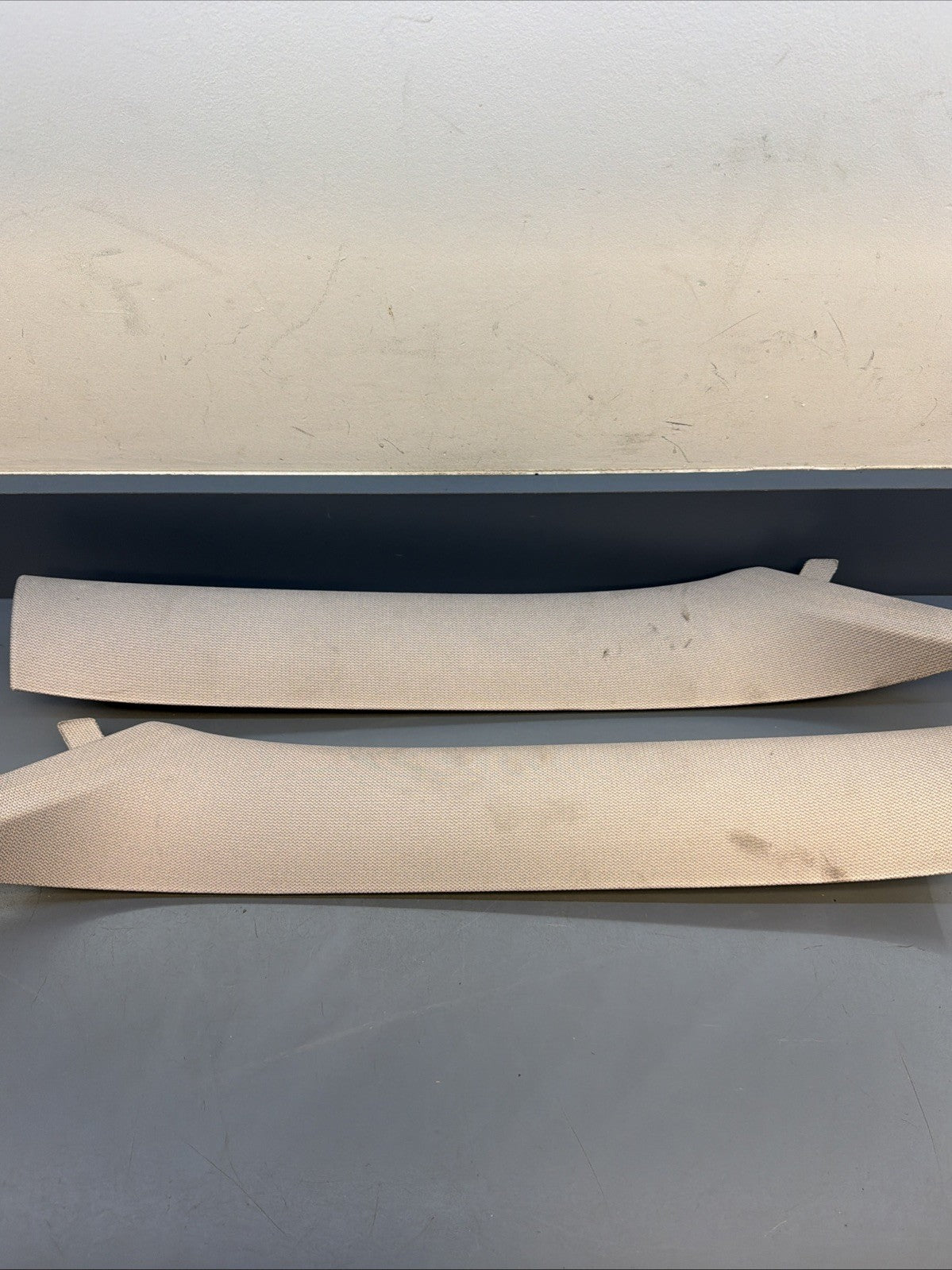 12-16 BMW F30 Front Left & Right A Pillar Trim Panel Cover Grey 7220995 7220996