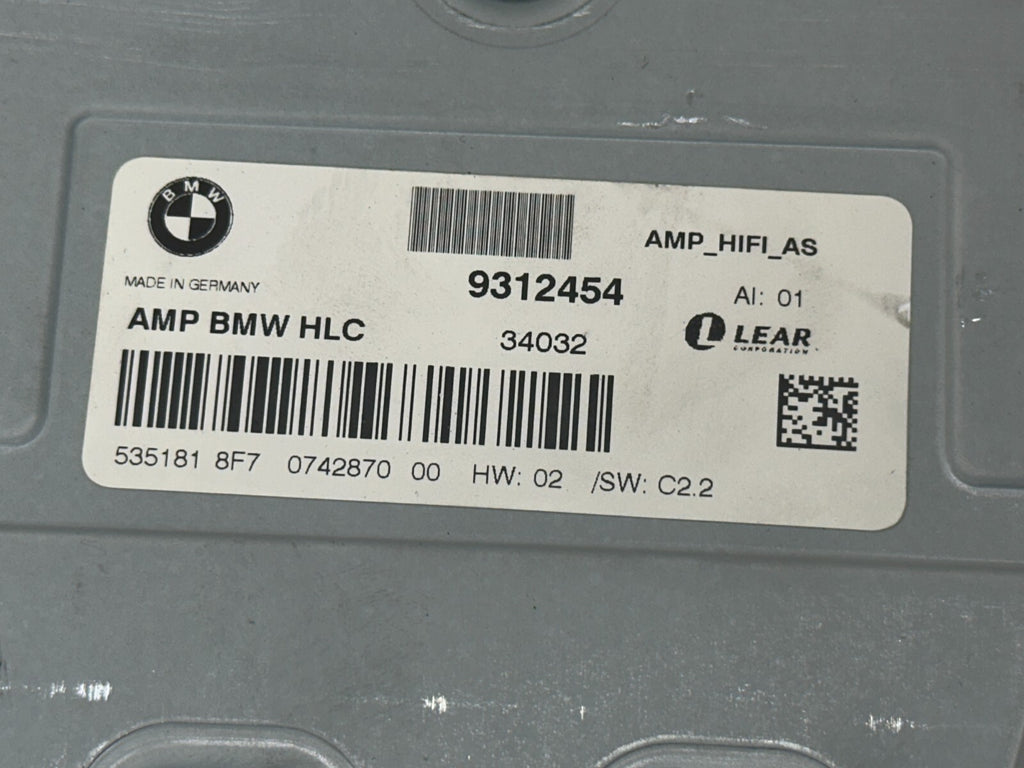 BMW 2012-2015 F30 AUDIO SOUND SYSTEM AMP AMPLIFIER HiFi OEM 9312454