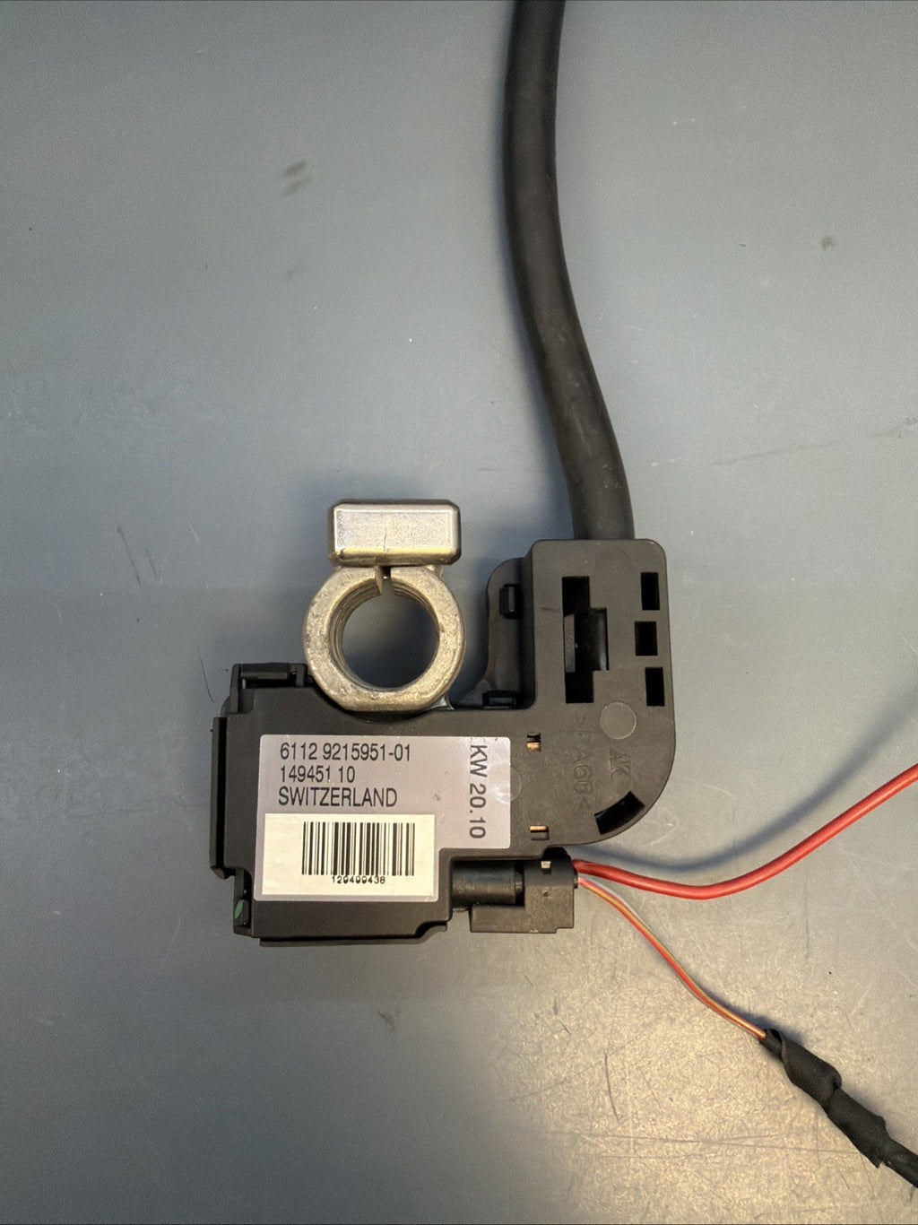 04-10 BMW E63 E64 645 650i Negative Battery Terminal Cable Black 9215951