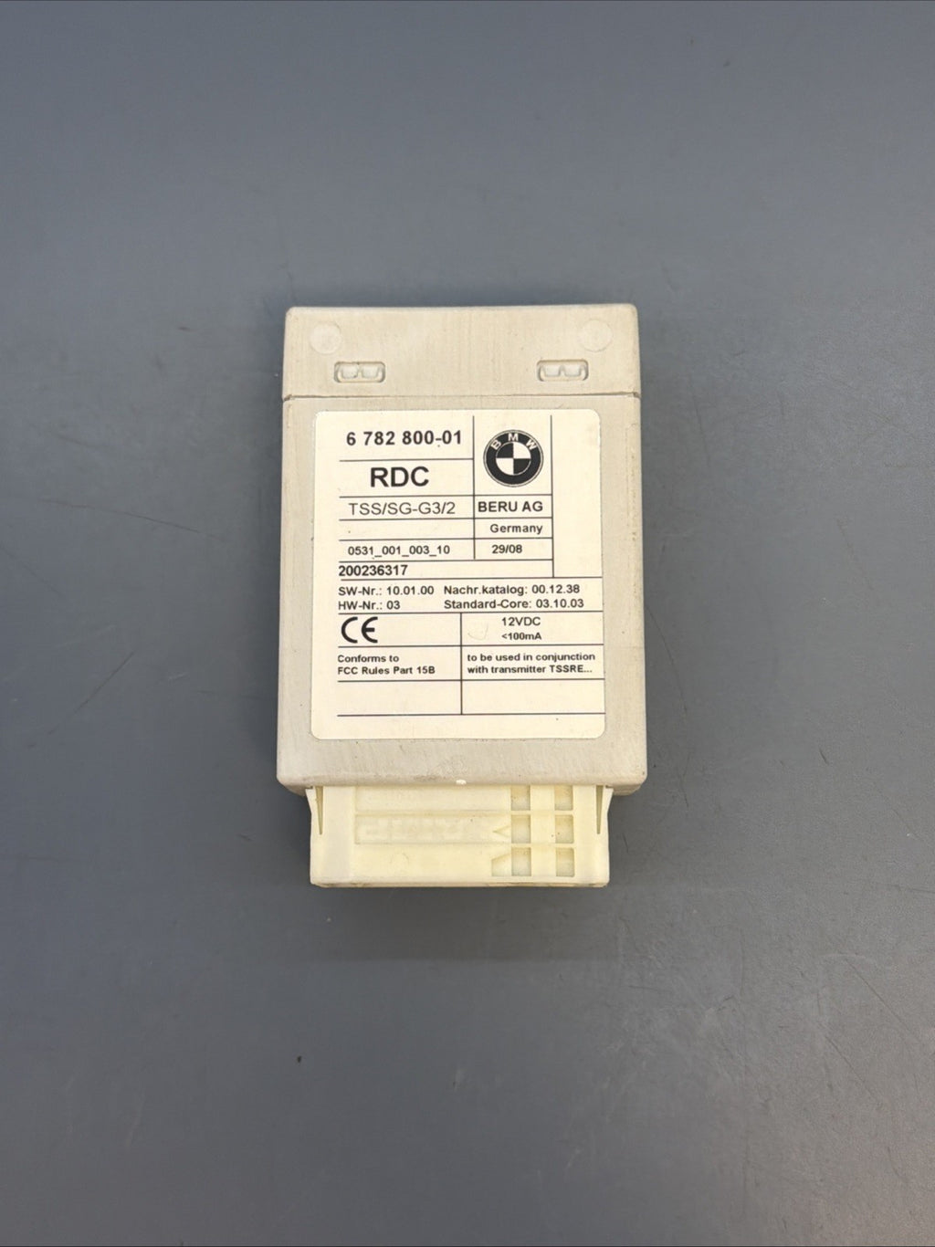 BMW E60 E70 E88 E90 E92 TPMS Tire Pressure Control Monitor Module 6772800 OEM