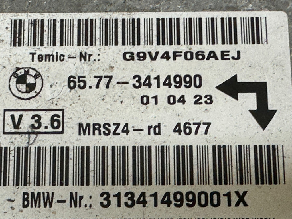 BMW 2003-2006 E83 X3 CENTER SRS CONTROL MODULE OEM 3414990