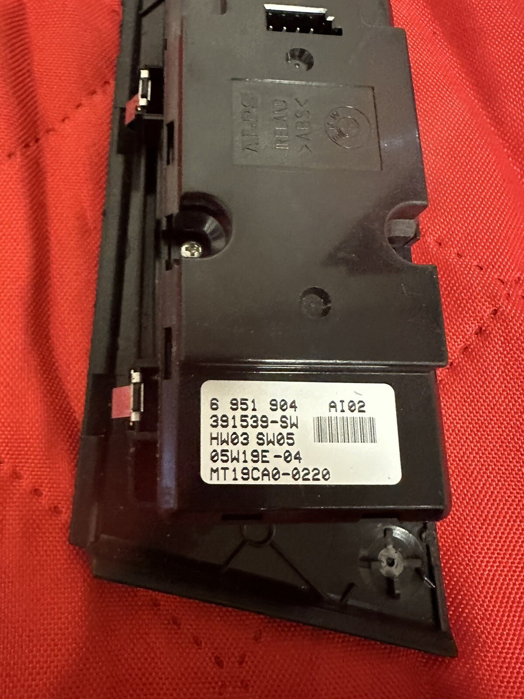 04-07 BMW 530XI LEFT FRONT DRIVER SIDE MASTER WINDOW SWITCH BLACK OEM 6951904