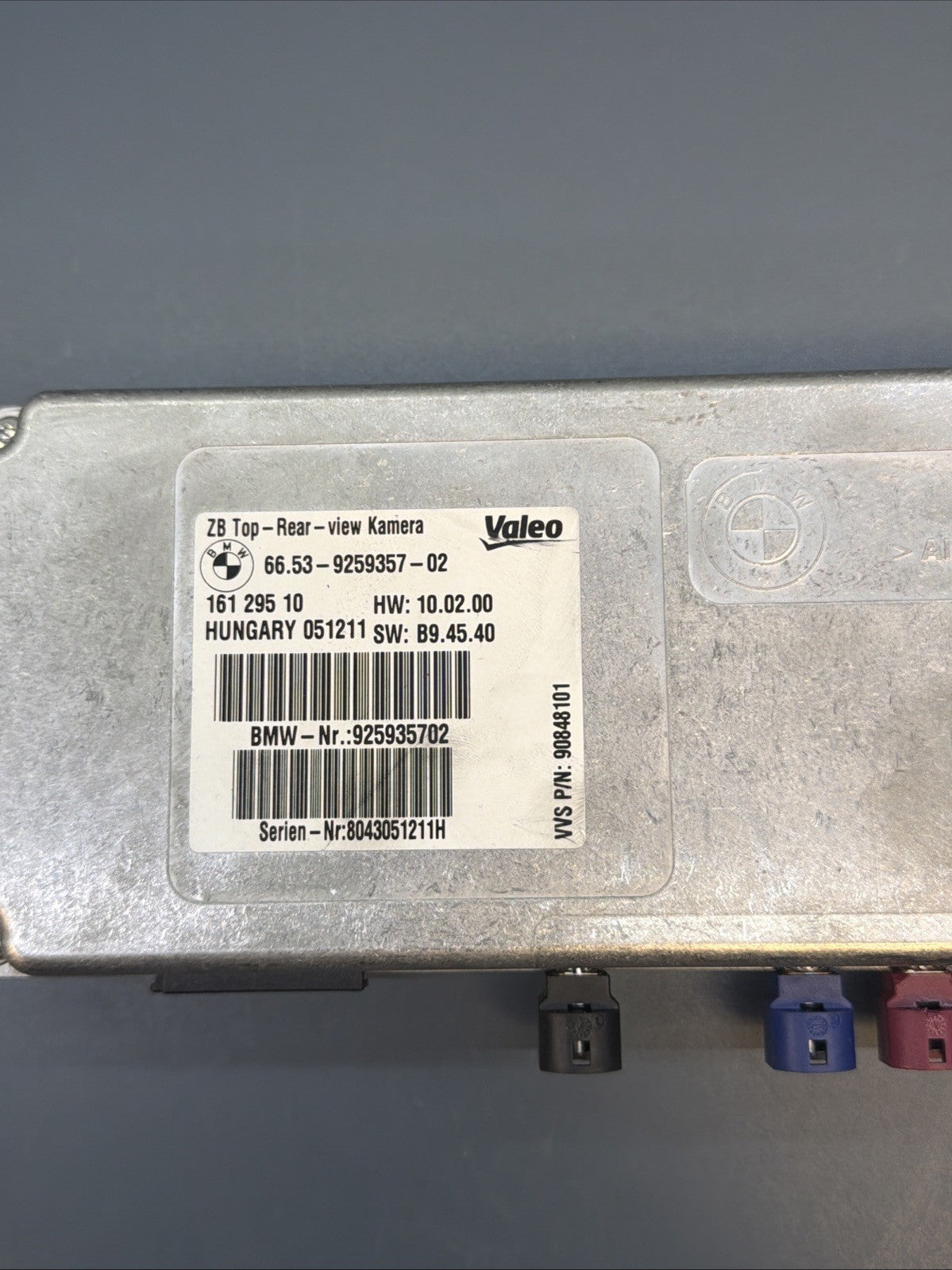 09-13 BMW X5 X6 Rear Side View Backup Camera Control Module Unit 9259357 Oem