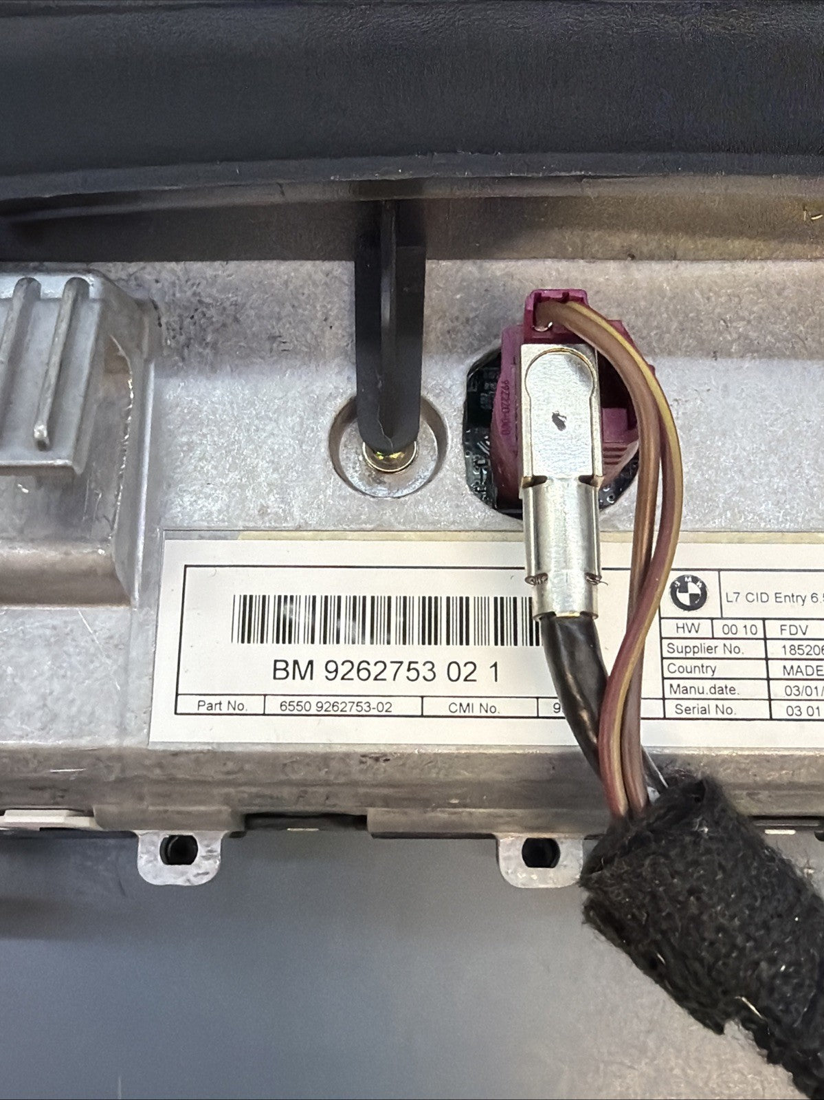2012-2015 BMW 3 Series F30 Radio Information Display Screen Monitor 9262753 OEM