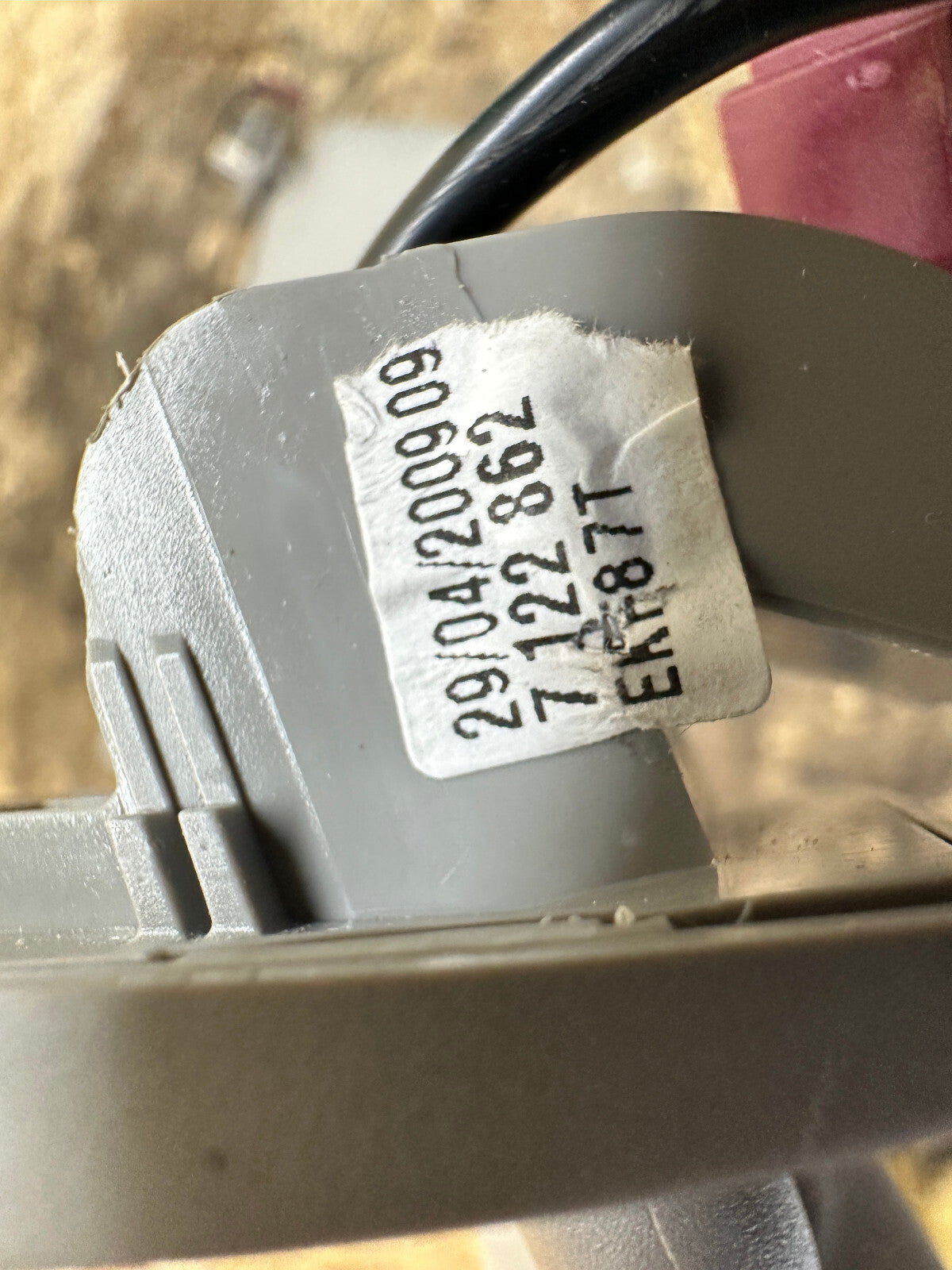 BMW 03-10 E60 5 SERIES LIGHT GRAY SUN VISOR OEM 7122862+7122861