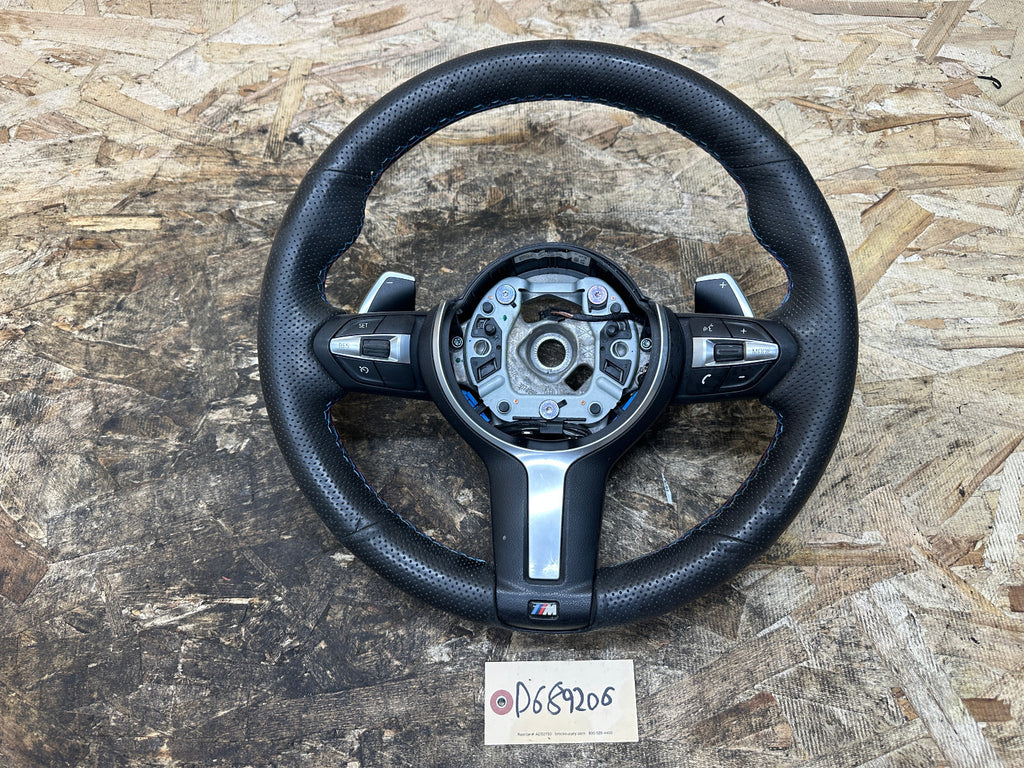 BMW 10-17 3 5 SERIES F10 F30 M-SPORT HEATED STEERING WHEEL W/ PADDLES 3074993