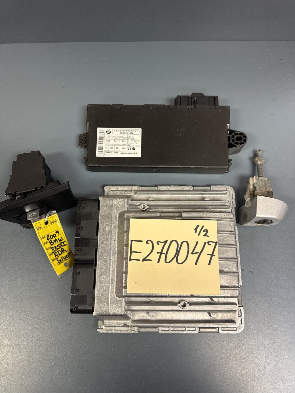 MSD81 07-10 BMW E90 E92 E93 N54 E60 535i 135i ENGINE ECU DME CAS KEY