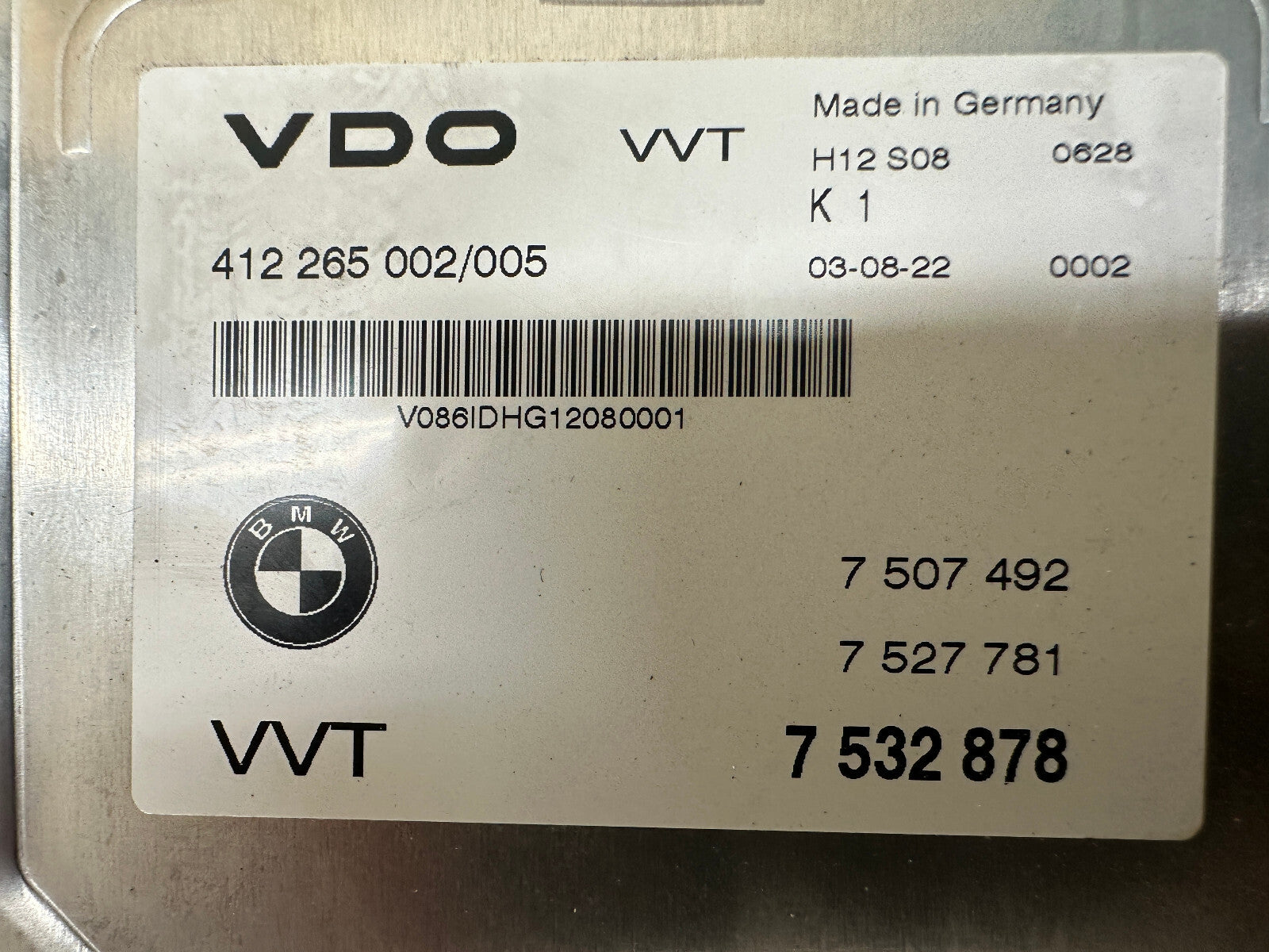 BMW 0-10 5 6 7 SERIES X5 AUTOMATIC TRANSMISSION VALVETRNIC CONTROL UNIT 7532878