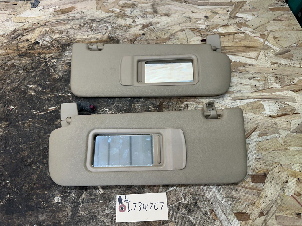 BMW 2011-2017 F25 X3 INTERIOR SUN VISOR+HANDS FREE MIC SET TAN OEM 51168299106