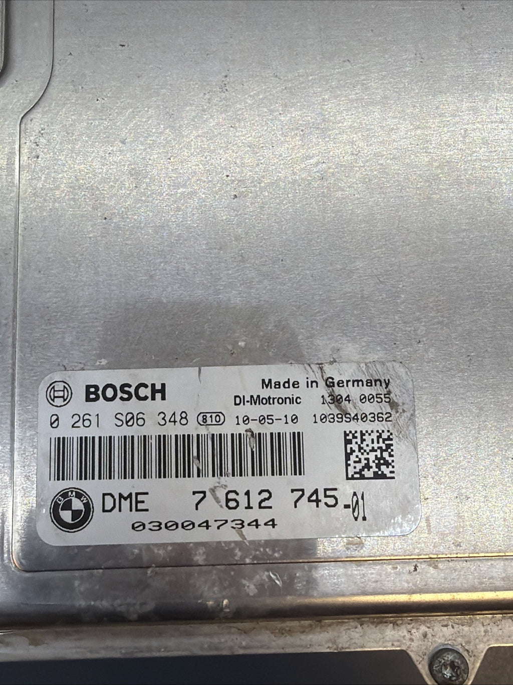11-13 BMW E90 E92 E93 N55 ENGINE ECU ECM DME CAS3 LOCK KEY SET OEM 7612745