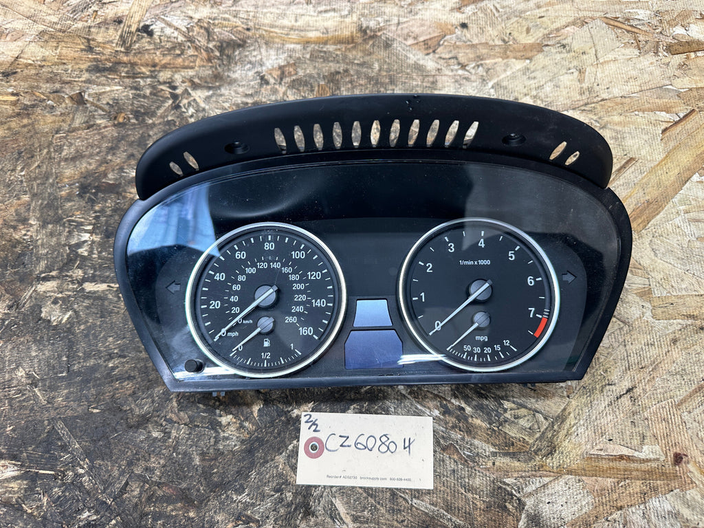 BMW 05-10 E60 5 SERIES SPEEDOMETER INSTRUMENT GAUGE CLUSTER MPH OEM 9153753