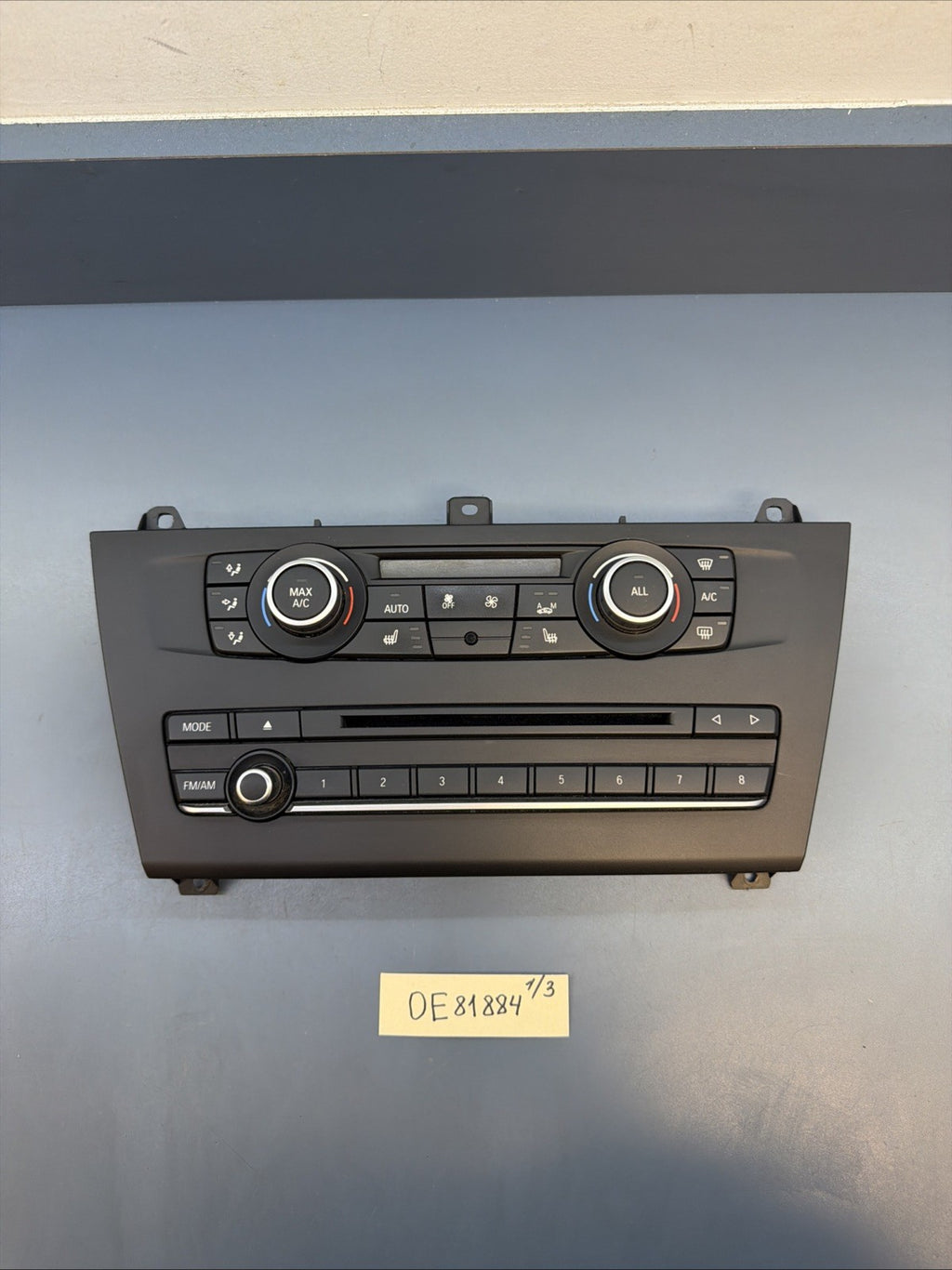 2011-17 BMW X3 F25 AC Heater Climate Control And Radio Control Panel OEM 9312722