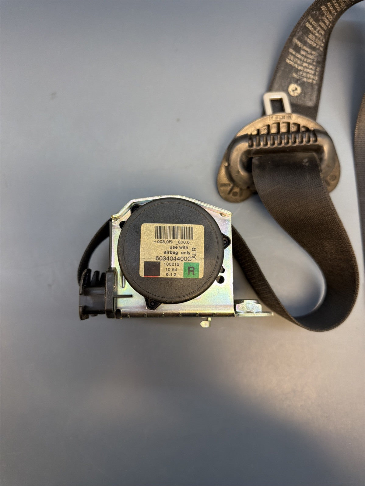 2006-2010 BMW E63 650I PASSENEGR RIGHT SIDE SEATBELT RETRACTOR OEM 603404400