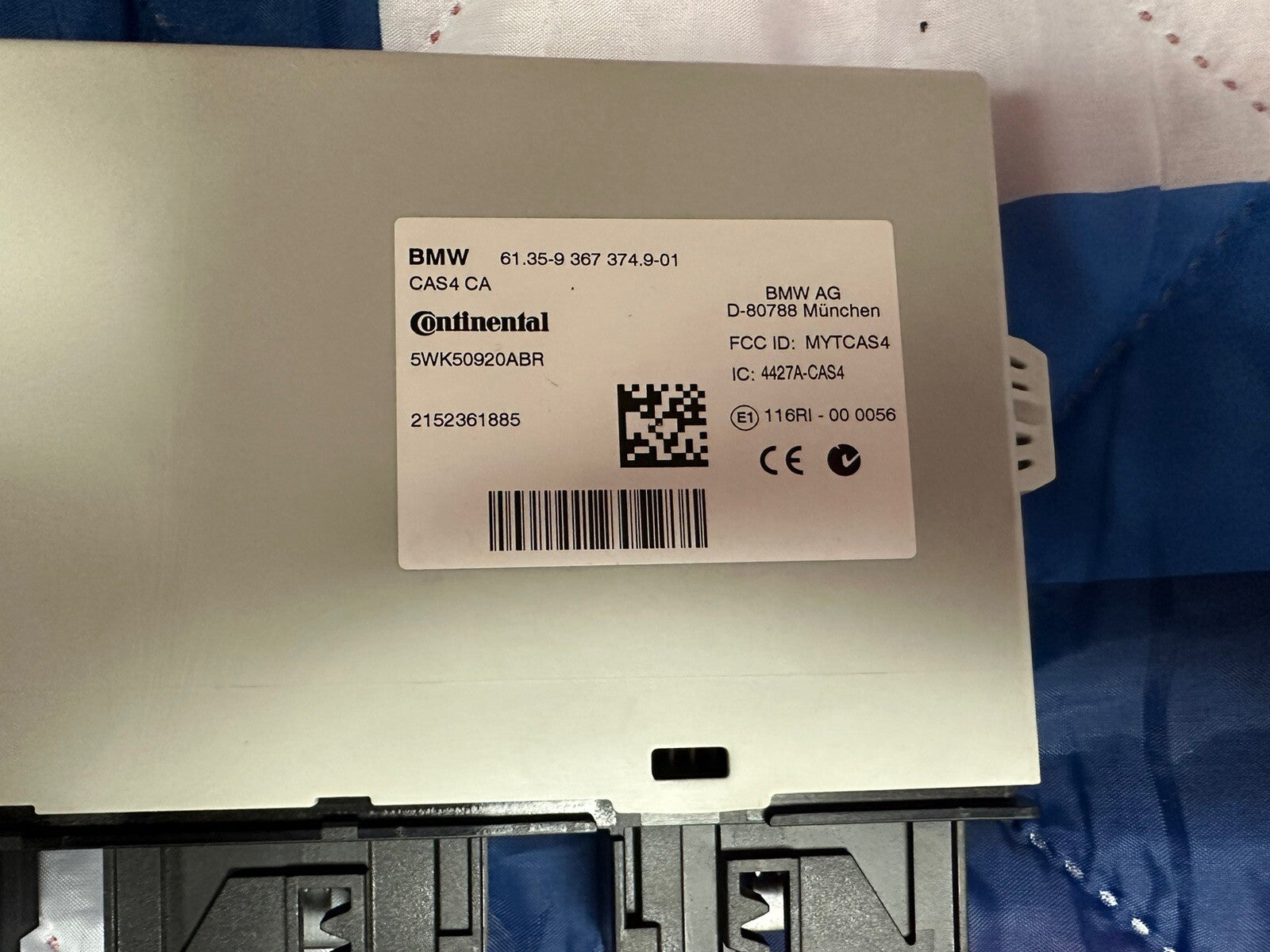 BMW X3 F25 2016  ECU DME CAS KEY SET 8639594 9367374