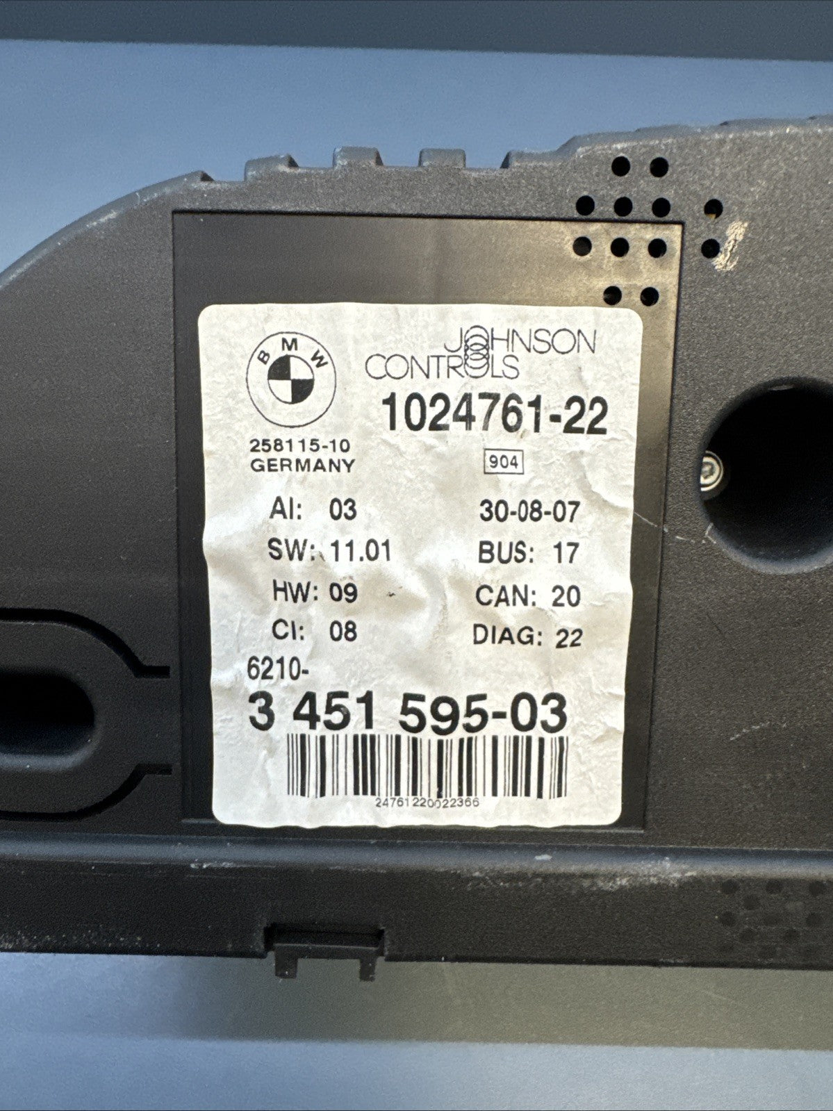 2007-2010 BMW X3 3.0L - Instrument Cluster / Speedometer 3451595