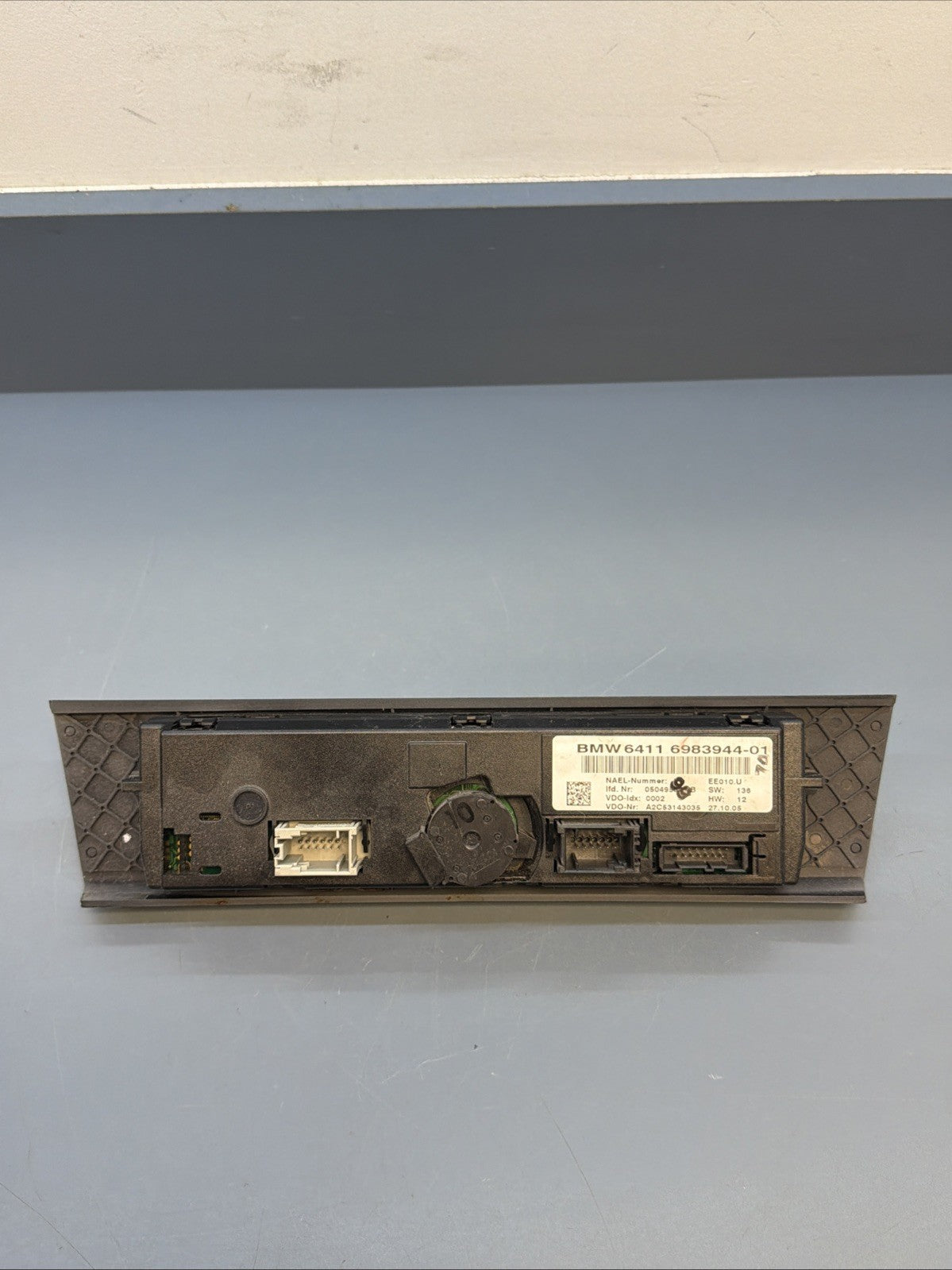 06-11 BMW E90 E91 3-SERIES CLIMATE CONTROL A/C HEATER CONTROL UNIT GRAY 6983944