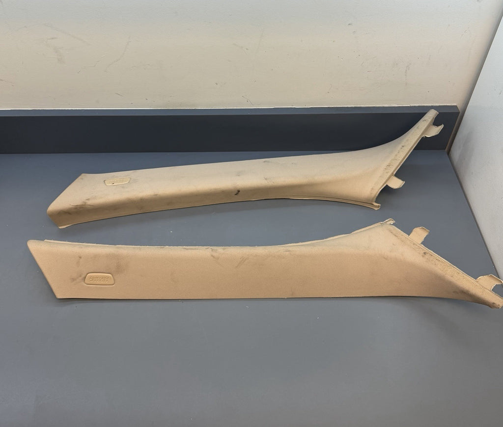 BMW 5 SERIES F10 F11 A PILLAR COVER TRIM SET LEFT RIGHT 9116348 9116347 BEIGE