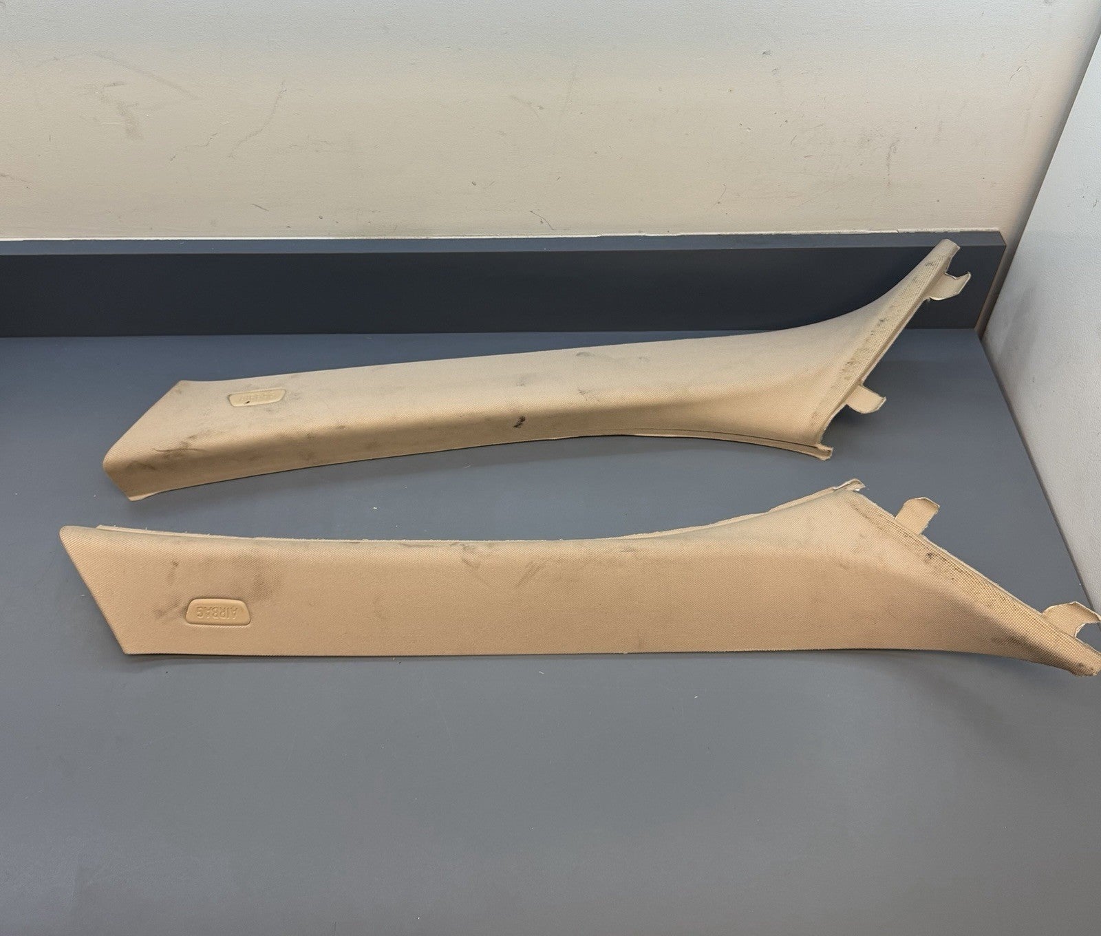 BMW 5 SERIES F10 F11 A PILLAR COVER TRIM SET LEFT RIGHT 9116348 9116347 BEIGE