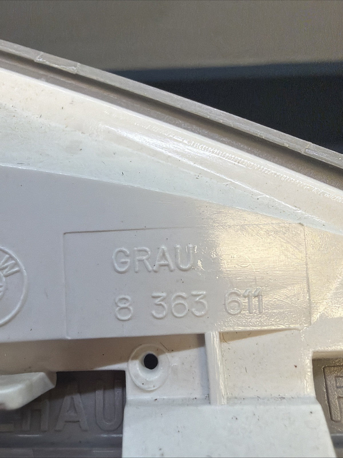 97-03 BMW E39 5 Series Left +Right Interior Pillar Light Gray 8363611 8363612