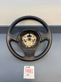 BMW 2006-2012 E90 E9X 3 SERIES BLACK LEATHER STEERING WHEEL OEM 3375E901