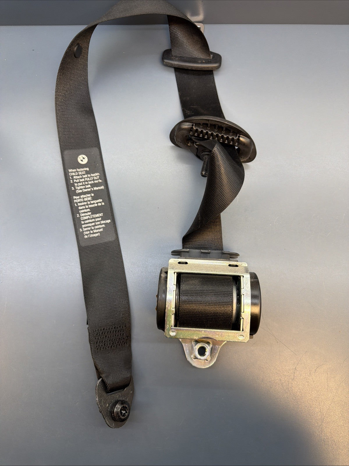 06-10 BMW 550I SEDAN FRONT RIGHT PASSENGER SIDE SEAT BELT RETRACTOR 603404600C