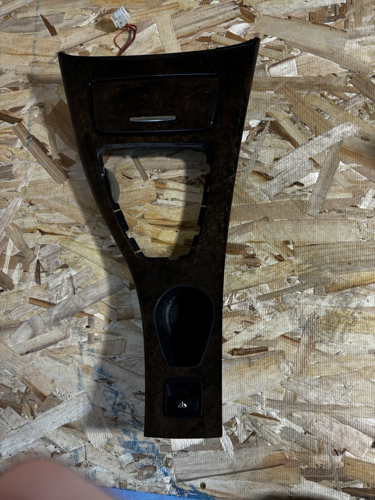 BMW OEM 3 series E93 335i 328i LHD center console wood trim With Charger port