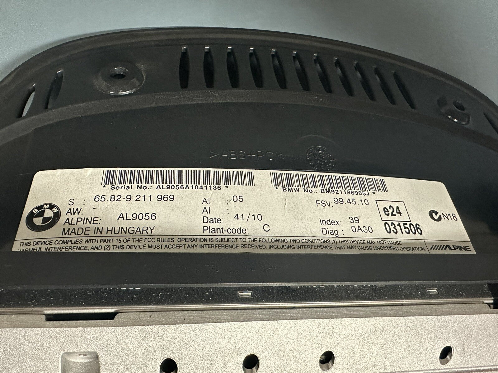 09-13 BMW E90 E92  328i 335i Navigation Screen Display Monitor OEM 9211969