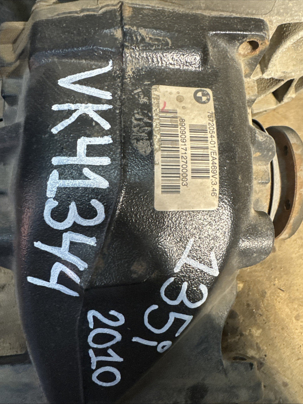 BMW REAR DIFFERENTIAL E88 SERIES 135i AUTO FINAL DRIVE 3.46 7572054