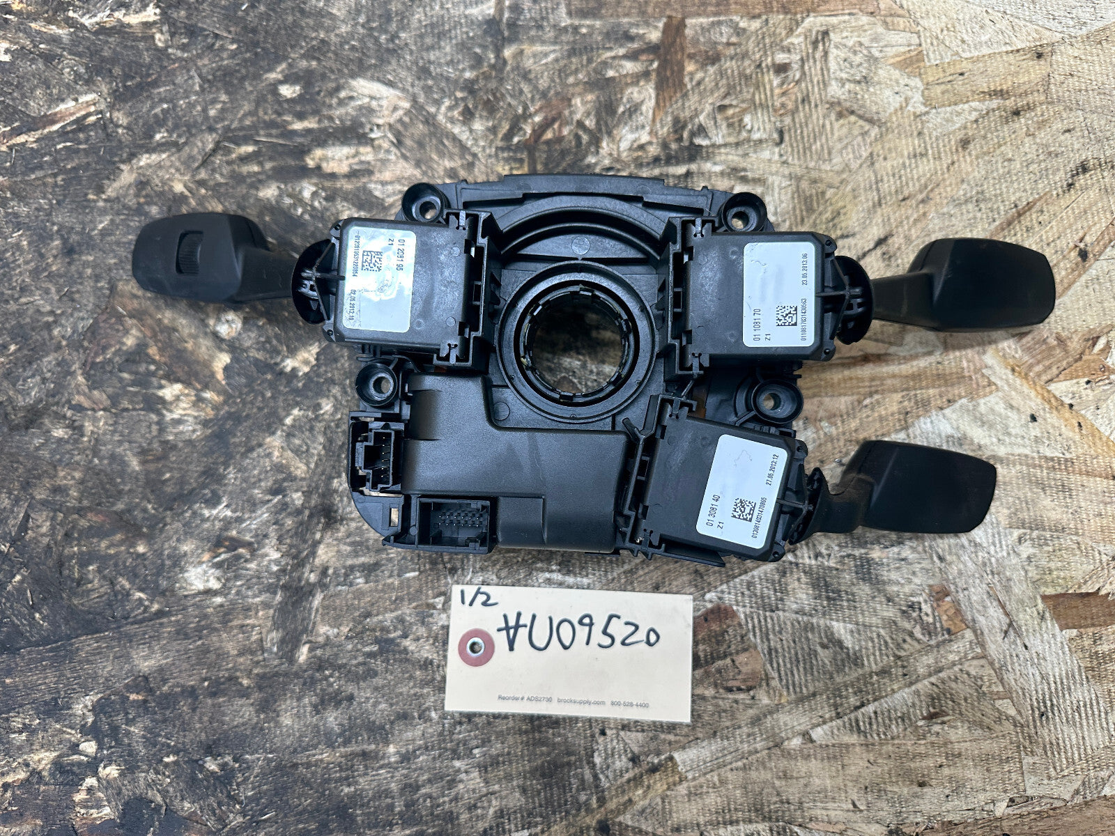 BMW 07-13 1/3 SERIES STEERING COLUMN SWITCH CLUSTER+CLOCK SPRING OEM 9123041
