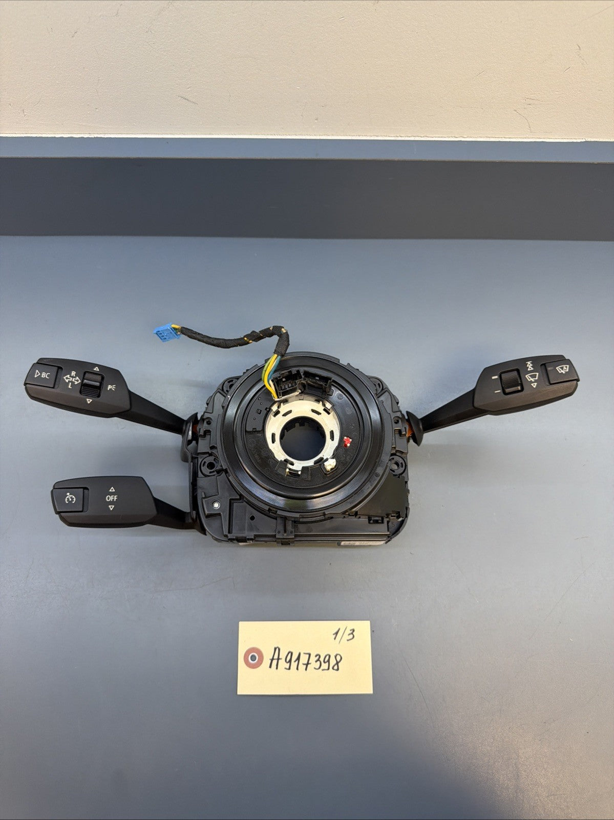 BMW 06-12 E90 STEERING COLUMN SWITCH MODULE HEATED W/ CLOCK SPRING OEM 9169755