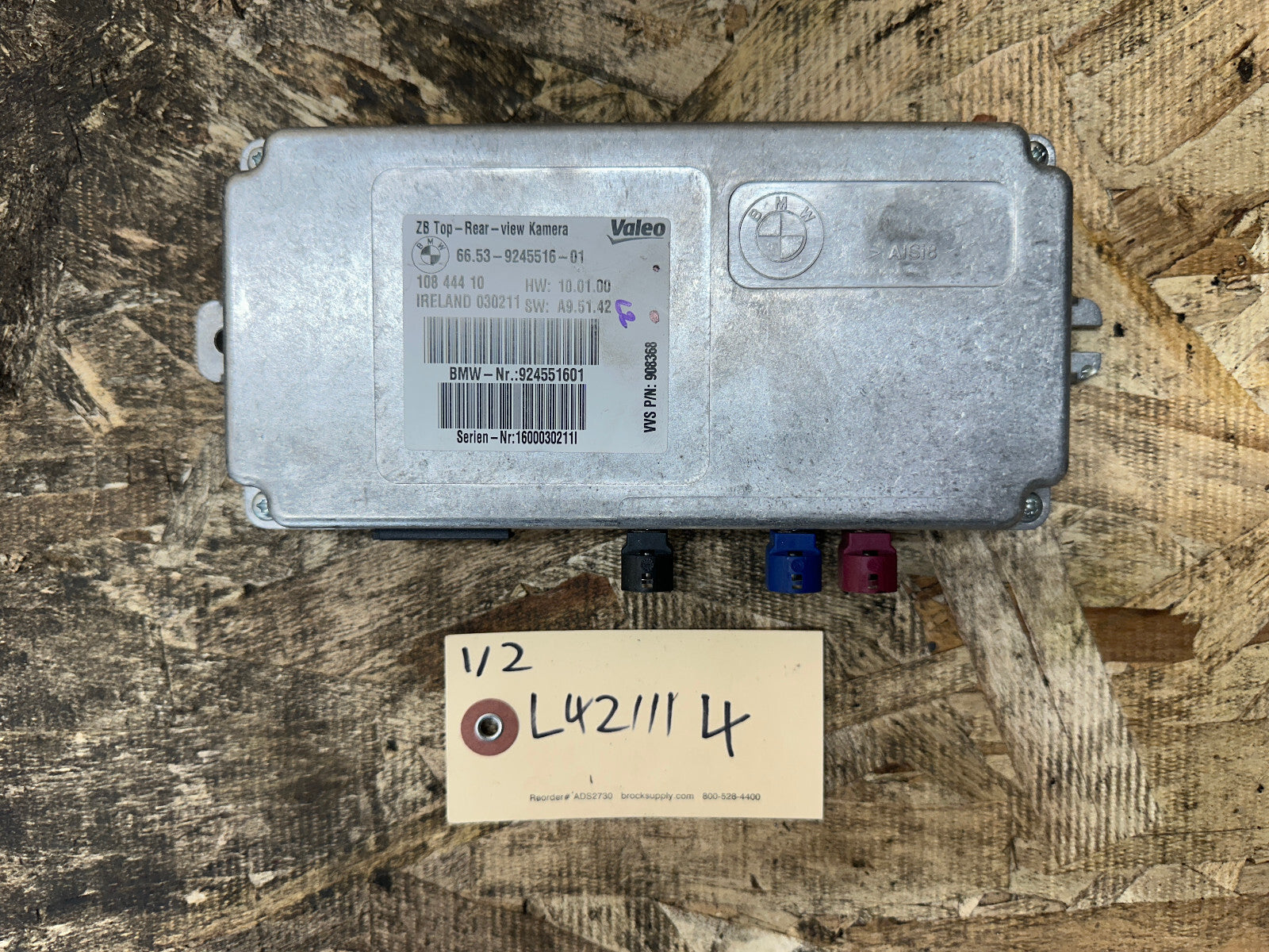 BMW 06-14 X5 X6 REAR SURROUND VIEW CAMERA CONTROL MODULE OEM 9245516
