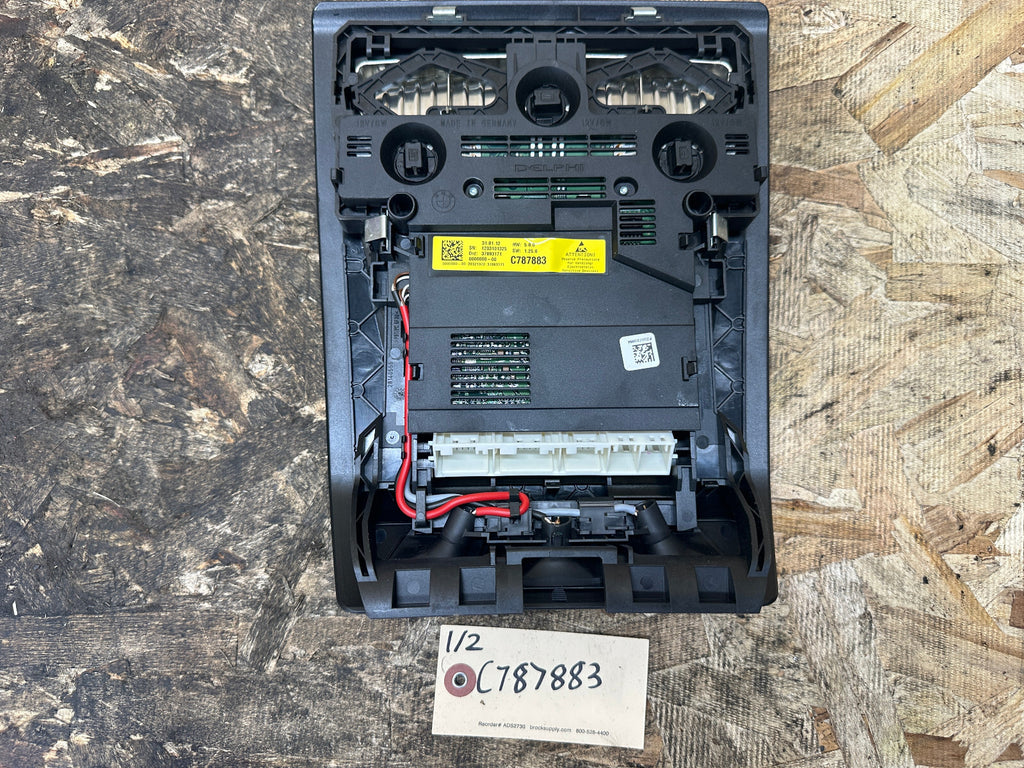 BMW 2010-2017 F10 5 SERIES FRONT OVERHEAD DOME LIGHT SWITCH BLACK OEM 28140555