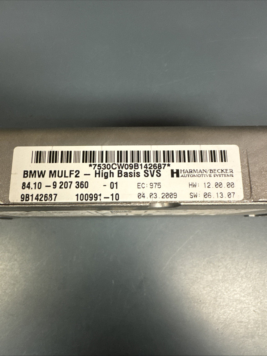 BMW E82 E90 E92 F10 MULF2 HIGH AUDIO BLUETOOTH INTERFACE CONTROL MODULE 9187625