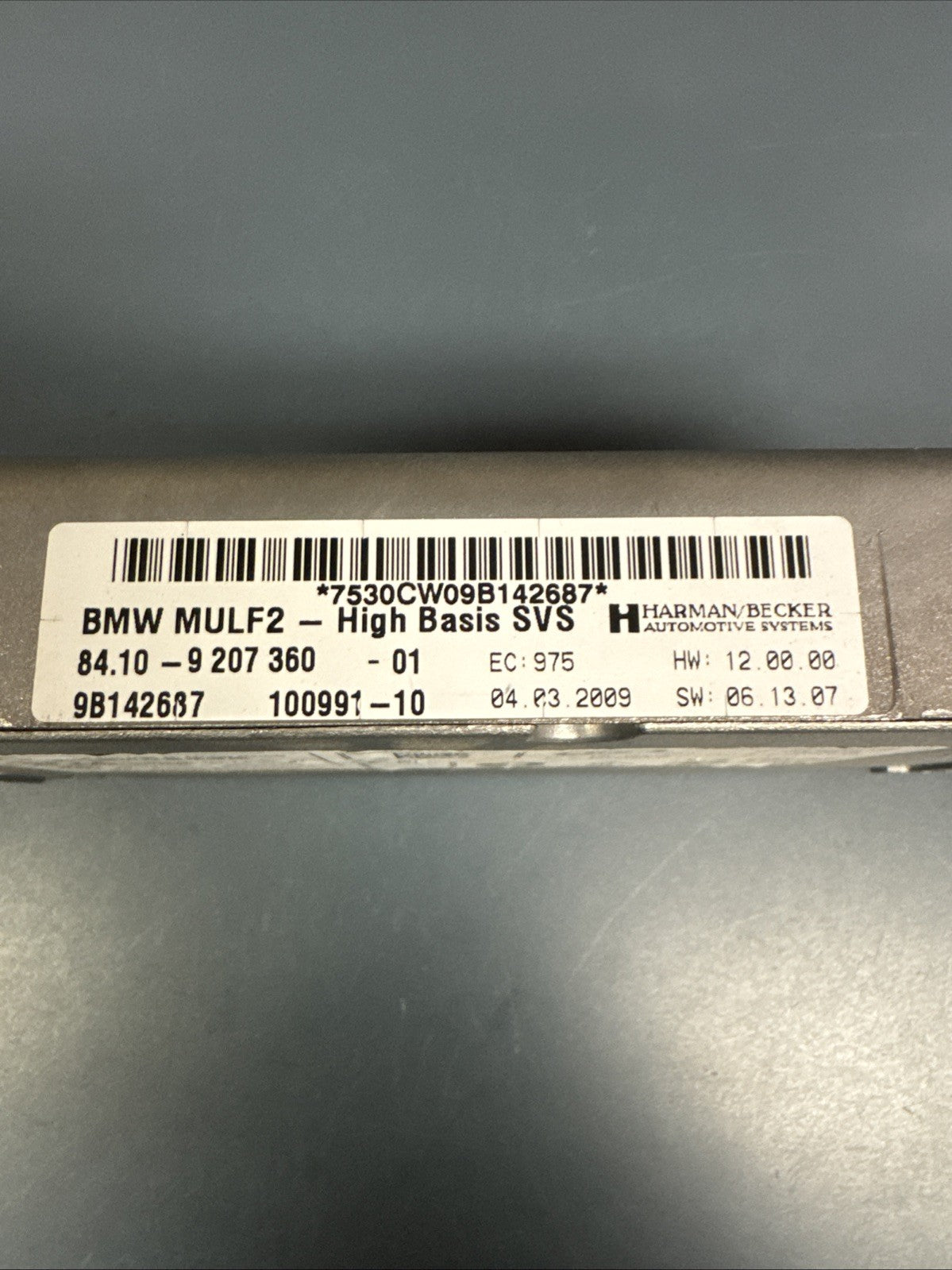 BMW E82 E90 E92 F10 MULF2 HIGH AUDIO BLUETOOTH INTERFACE CONTROL MODULE 9187625