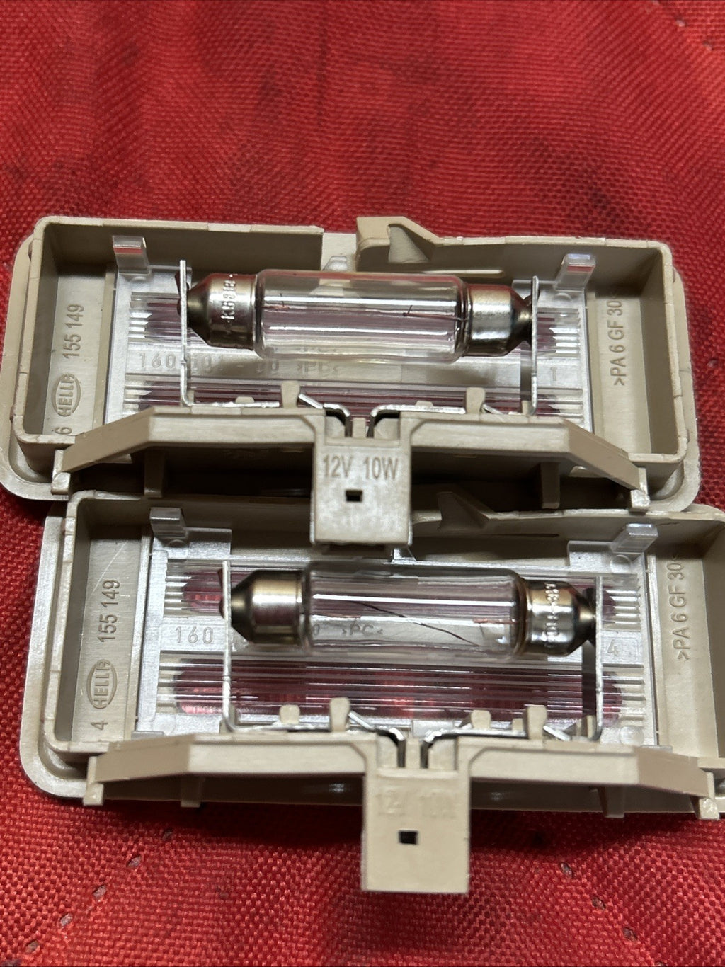 06-11 BMW E60,E61,E90,E91,E92 SUN VISOR INTERIOR LIGHT 6962011 SET OF 2
