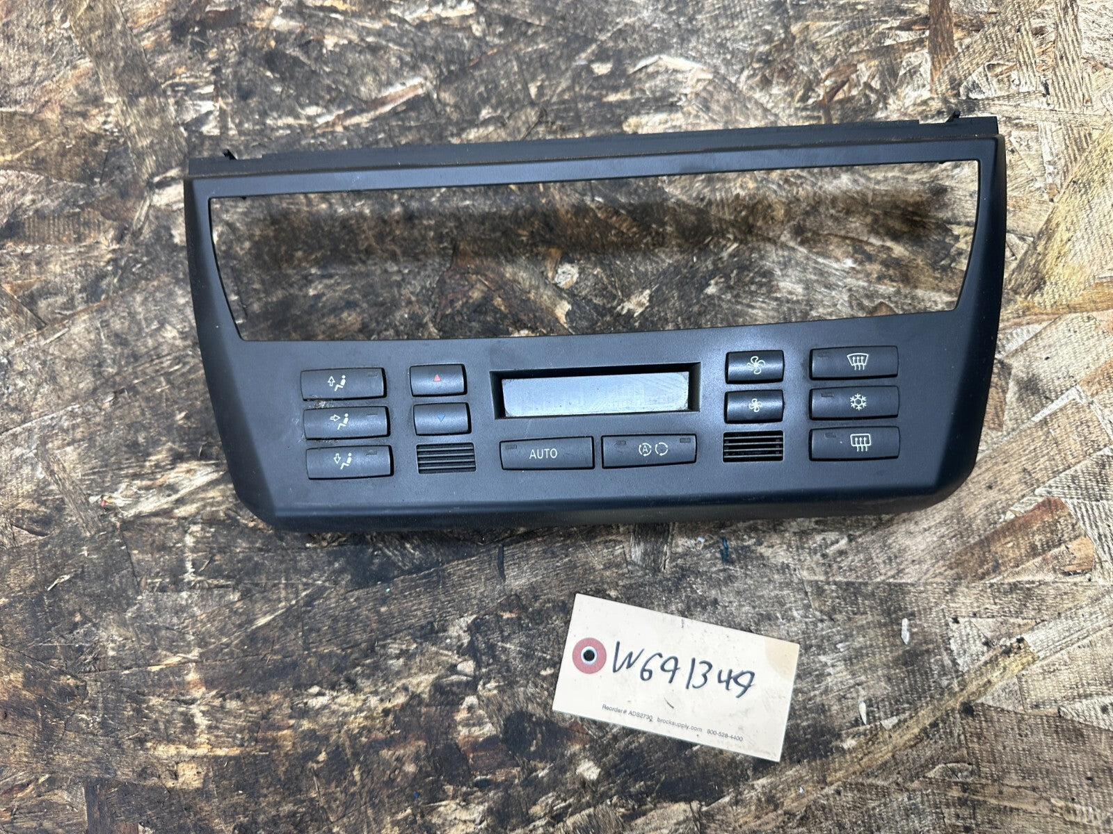 BMW 2003-2010 E83 X3 AC/HEATER CLIMATE CONTROL PANEL BLACK OEM 3426630
