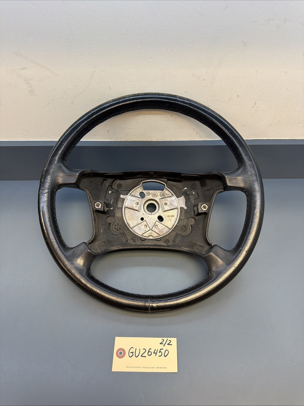 BMW E38 E39 740I 750I 530I 540I Steering Wheel Black Leather OEM 1095633