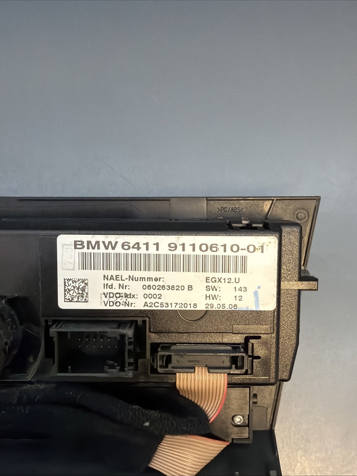 BMW 3 SERIES E90 HEATER CONTROL 9110610 SWITCH BUTTON PANEL DASHBOARD