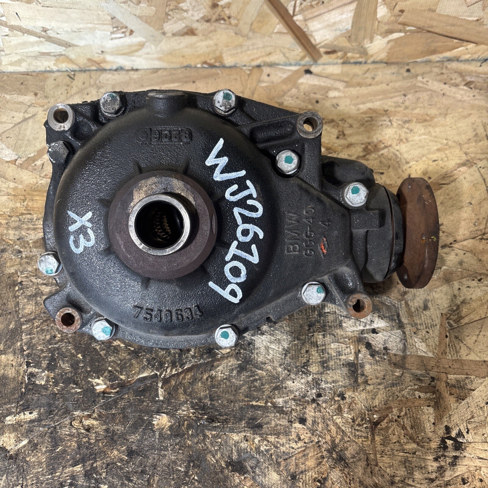 Front X3 E83 Differential Carrier Final 4.44 Drive AWD Diff OEM BMW 31507603002