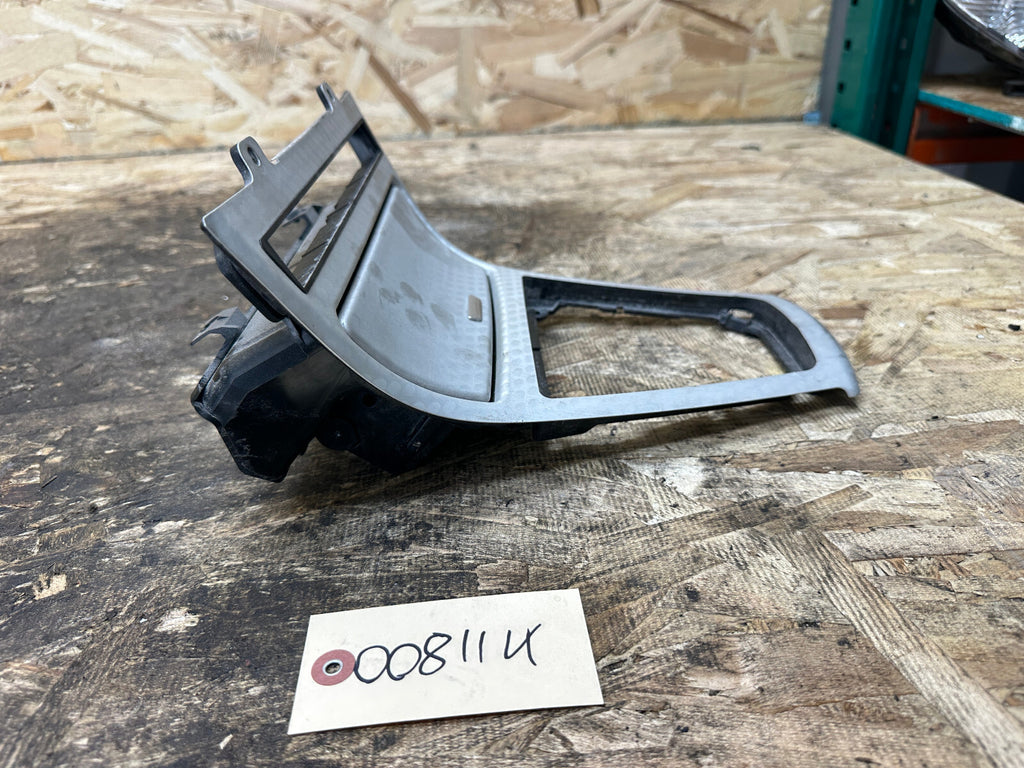 BMW 2003-2010 E83 X3 CENTER CONSOLE SHIFTER BEZEL TRIM SILVER PEARL OEM 3411706