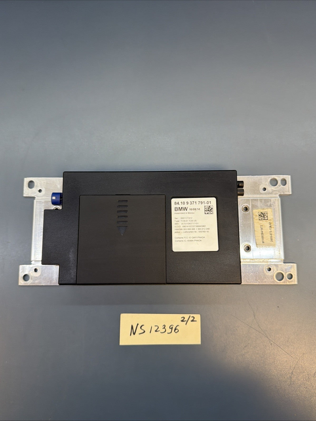 12-16 BMW F30 F25 F32 F36 320i 328i BLUETOOTH TELEMATICS CONTROL MODULE 9371791