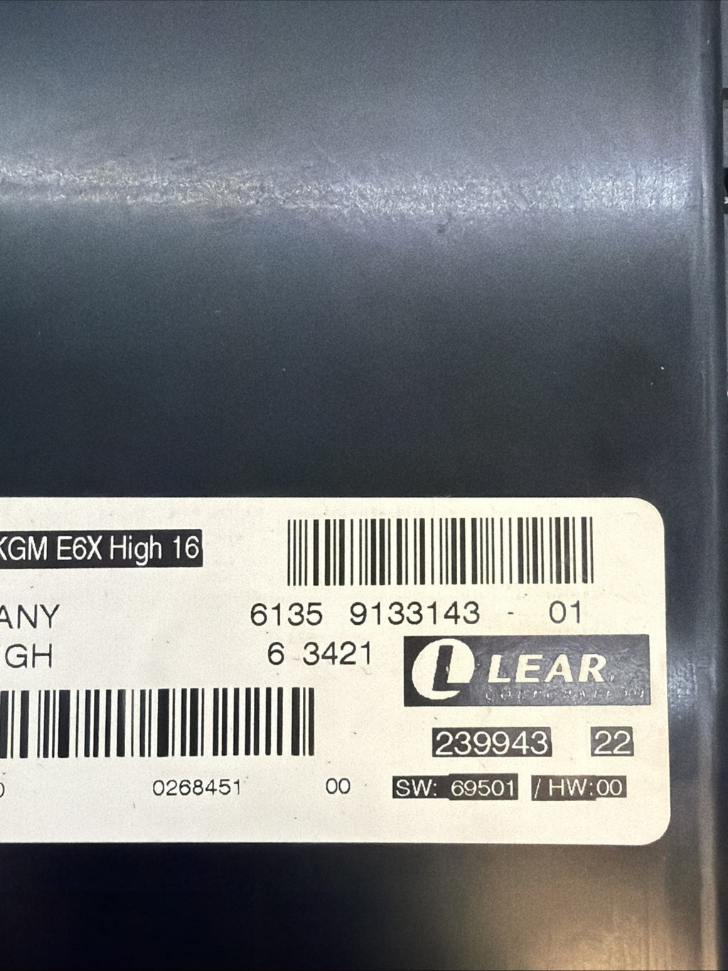 OEM 2006-2010 BMW E60 M5 E63 E64 M6 HIGH BODY CONTROL MODULE BCM BCU 9133143