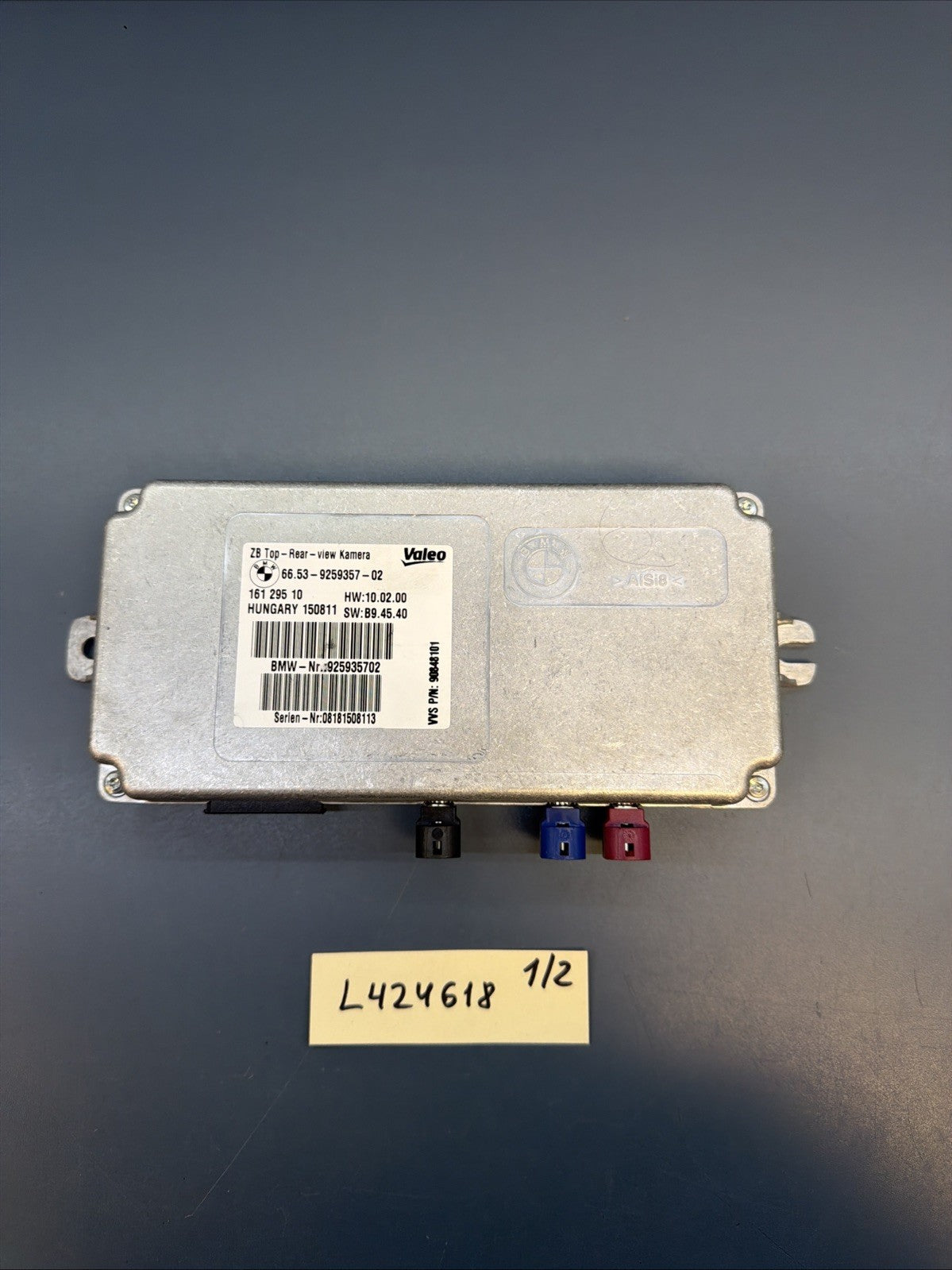 09-13 BMW X5 X6 Rear Side View Backup Camera Control Module Unit 9259357 Oem