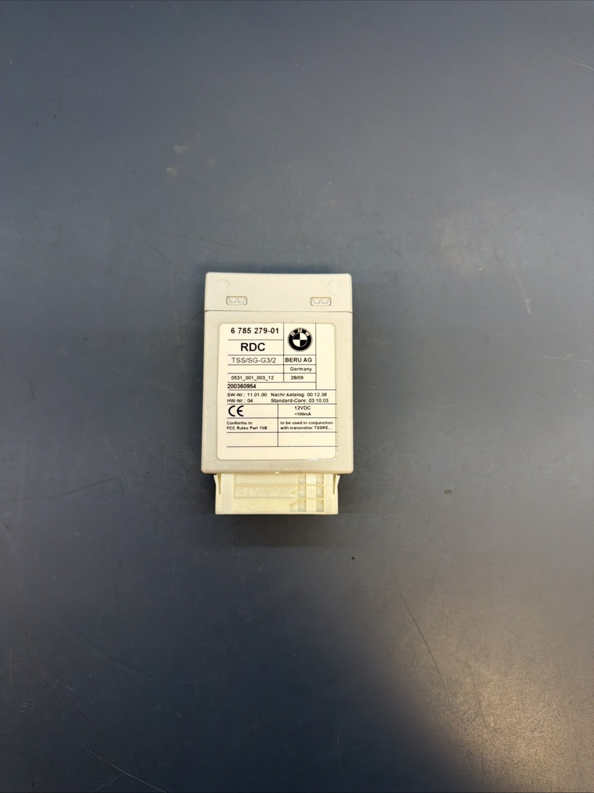 07-11 BMW E82 E88 E90 E92 E60 E63 E89 TIRE PRESSURE CONTROL MODULE TPMS 6785279
