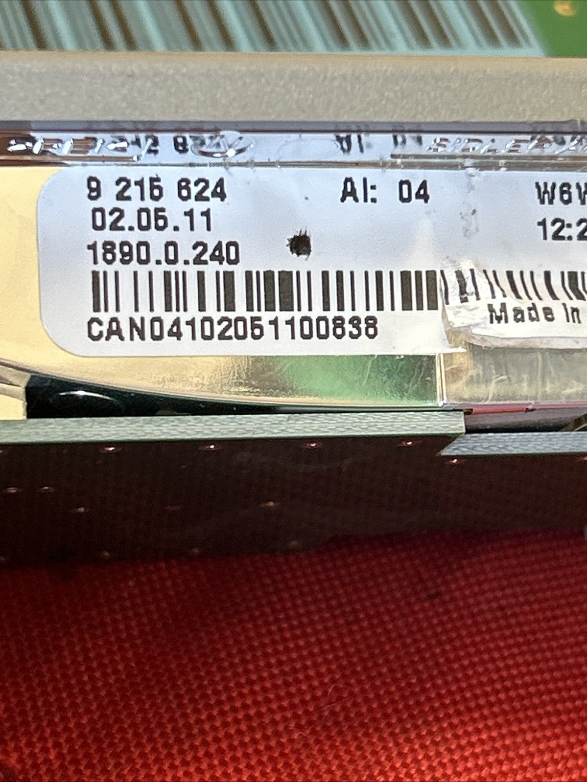 BMW 11-17 F25 X3 REAR RIGHT/LEFT PASSANGER INTERIOR READING LIGHT 9215624 GREY