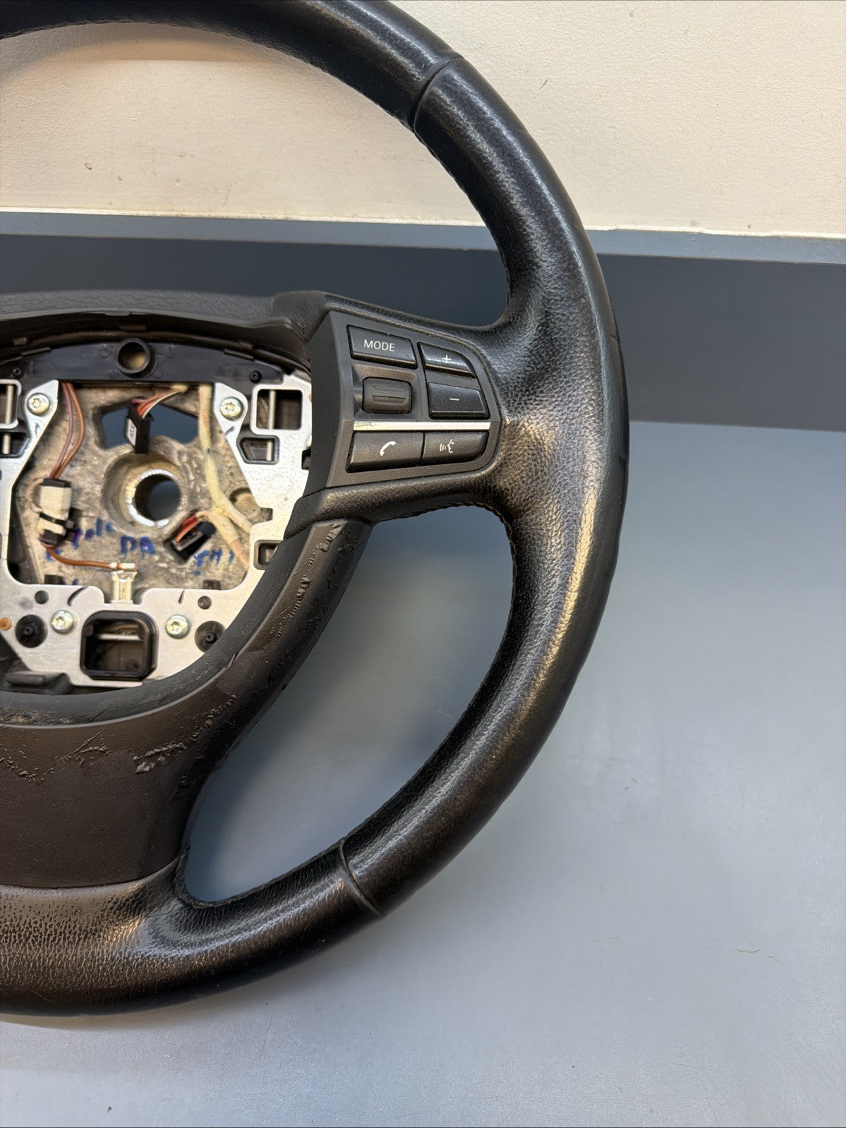 BMW Leather Steering Wheel with Controls OEM 9229479 F07-F11 2010-2016
