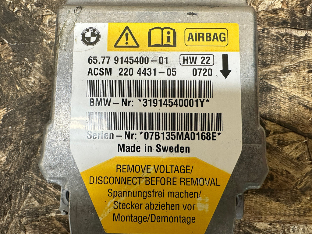 BMW 08-10 E60 E63 E85 5/6 SERIES Z4 SRS SAFETY CONTROL UNIT OEM 9145400