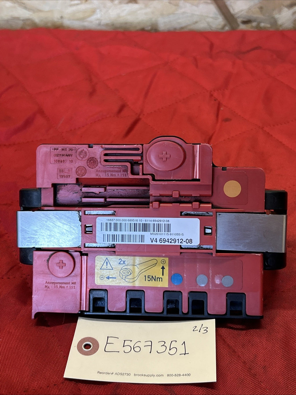 BMW X1 E81 E82 E84 E87 E88 E90 E91 E92 Power Distribution Box Fuse Unit 6942912